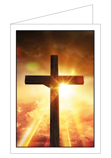 Sterbeandenken  "Kreuz 1" ohne Trauerfoto