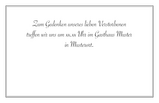 Karten Traueressen