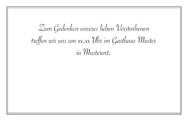 Karten Traueressen