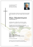 Trauerbrief "Rose 1"